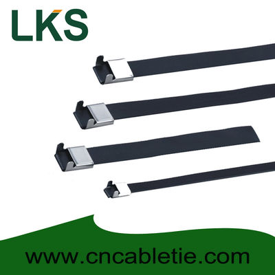 12×150mm L Type PVC coated stainless steel cable tie