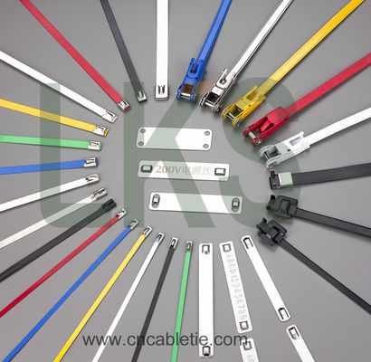4.6*200mm 316 grade Ball-lock Electricity use stainless steel cable ties