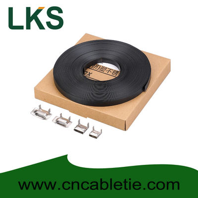 LKS-CB Series PVC Coated Stainless Strapping Band with Screw Buckle and Banding tools