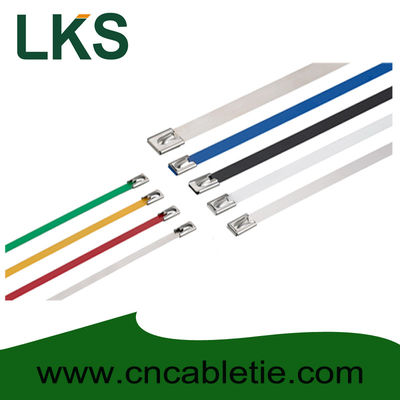 4.6*400mm 316/304/201 grade Ball-lock stainless steel cable tie