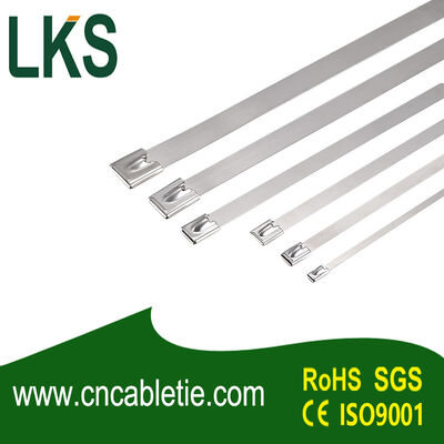 SS316 Grade Ball-lock Self-locking Cable Tie with High Tensile Strength and Corrosion Resistance