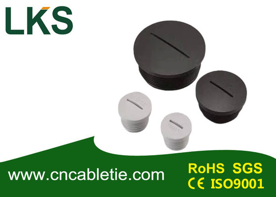 Nylon Round Waterproof Screw Plug with IP68 Rating and Metric Thread for Electrical Cable Entry